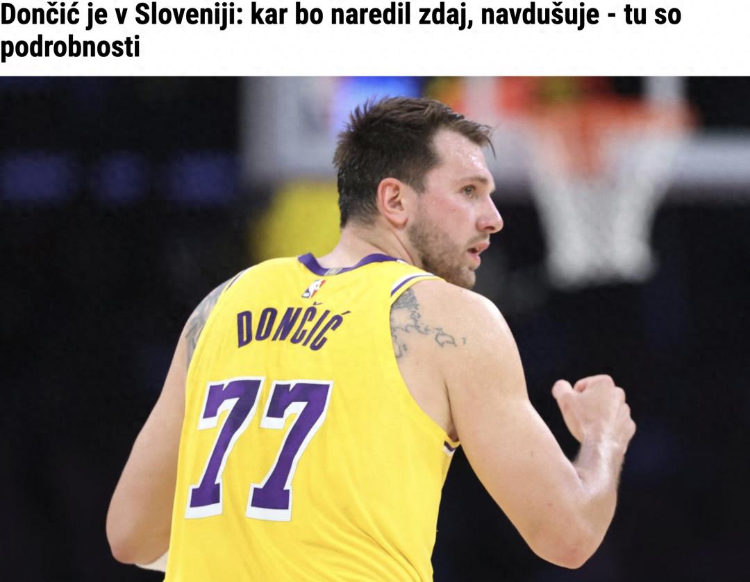 Truyền thông Slovenia đưa tin, Luka Doncic đã trải qua hai đợt trị liệu tế bào gốc và chuẩn bị trở lại đội Lakers.