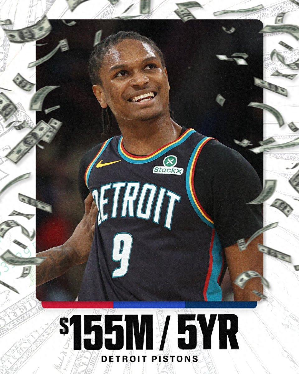 5 năm, 155 triệu USD! Ausar Thompson gia hạn với Pistons: Anh em nhà Thompson kiếm được 363 triệu mùa hè này