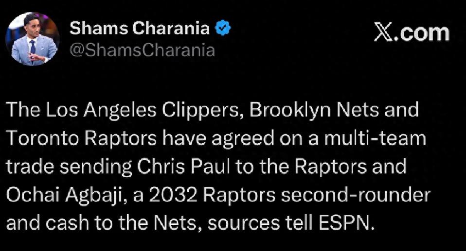 Tin nóng! Xin chào, Paul! Đã chính thức hoàn tất thương vụ ba bên lớn