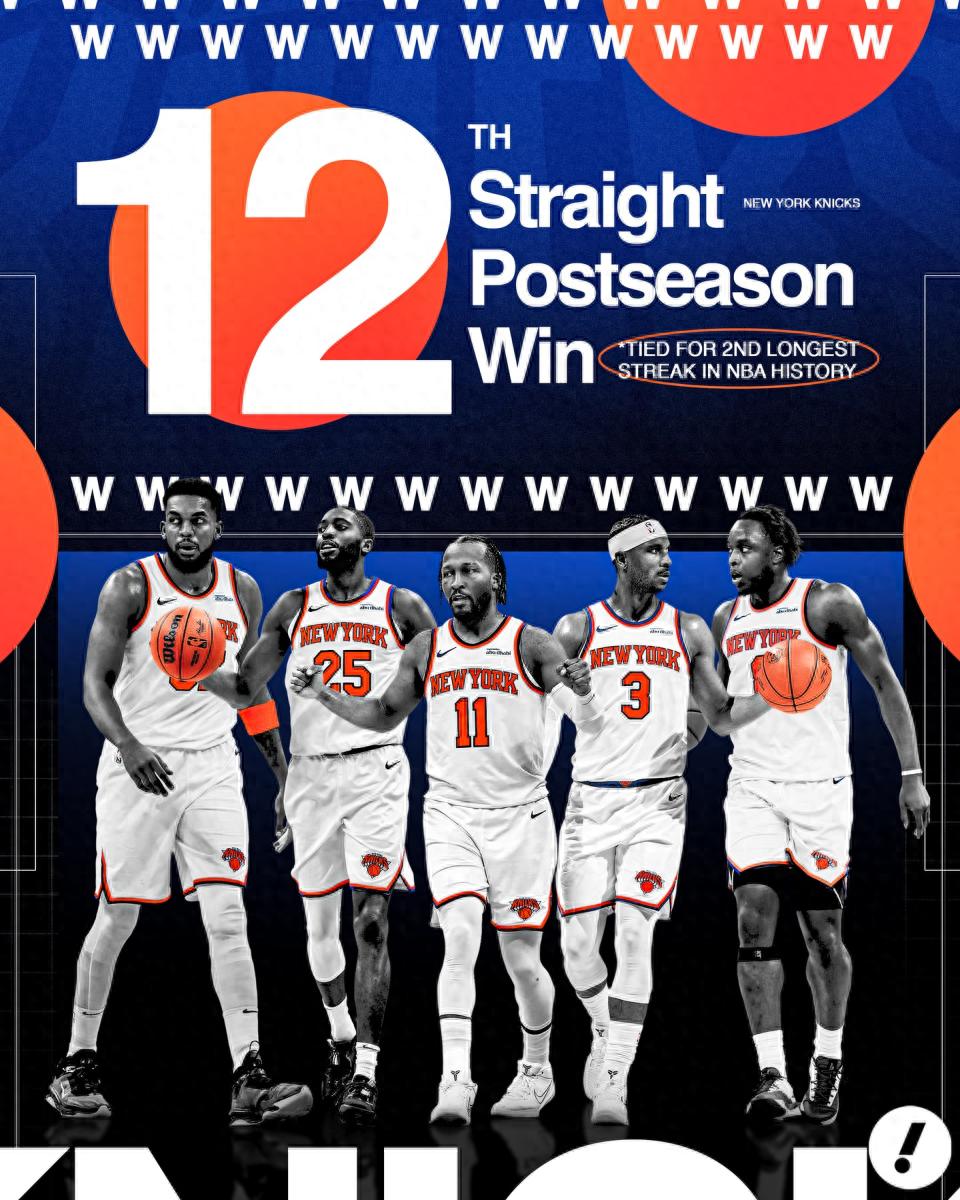 Chuỗi 12 trận thắng liên tiếp của Knicks mạnh đến mức nào? NBA công bố số liệu so sánh: Không thua kém Spurs 1999 và Warriors 2017