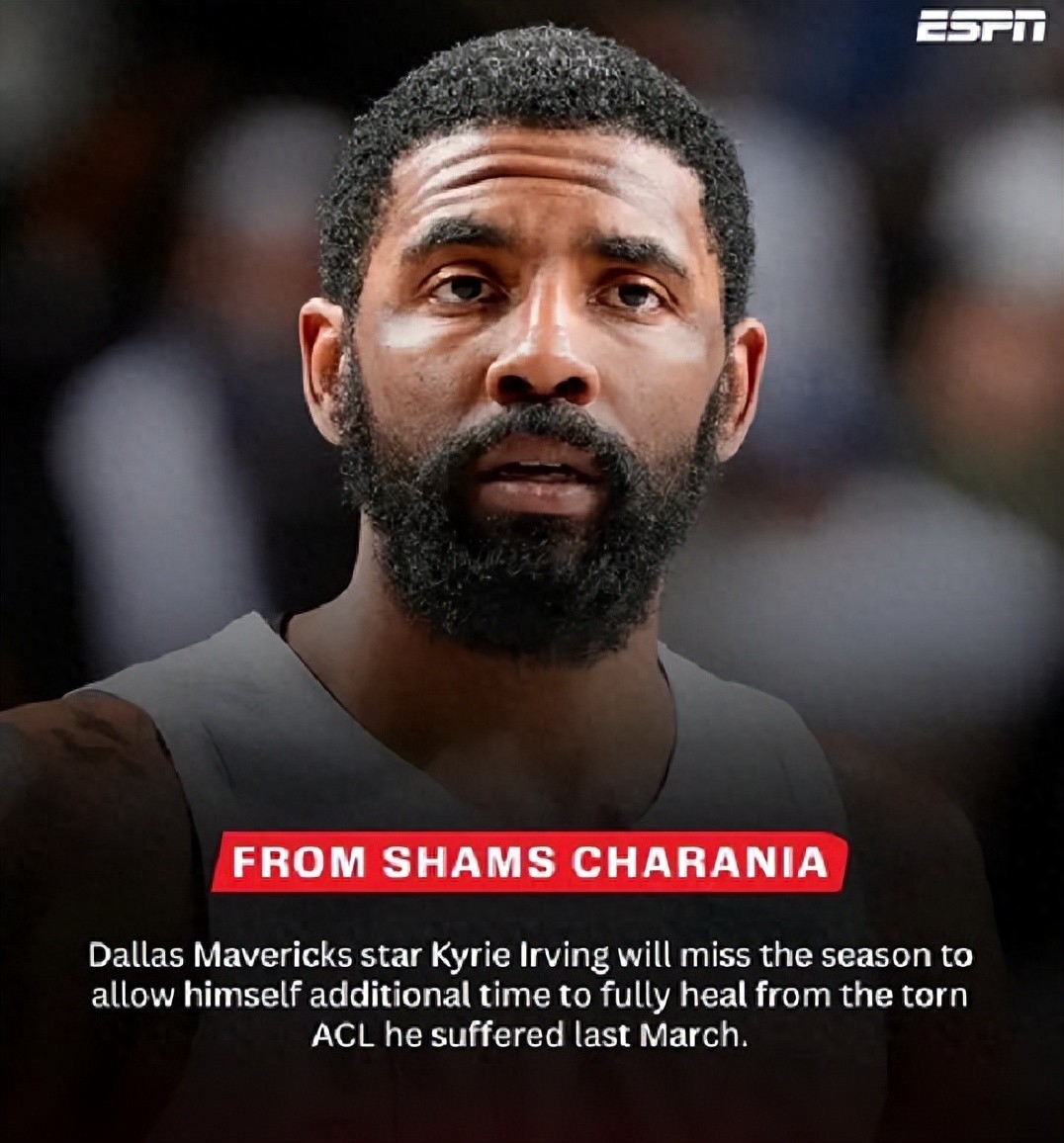Dallas Mavericks thông báo! Tạm biệt, Irving! Mùa giải 25-26 sẽ nghỉ hết