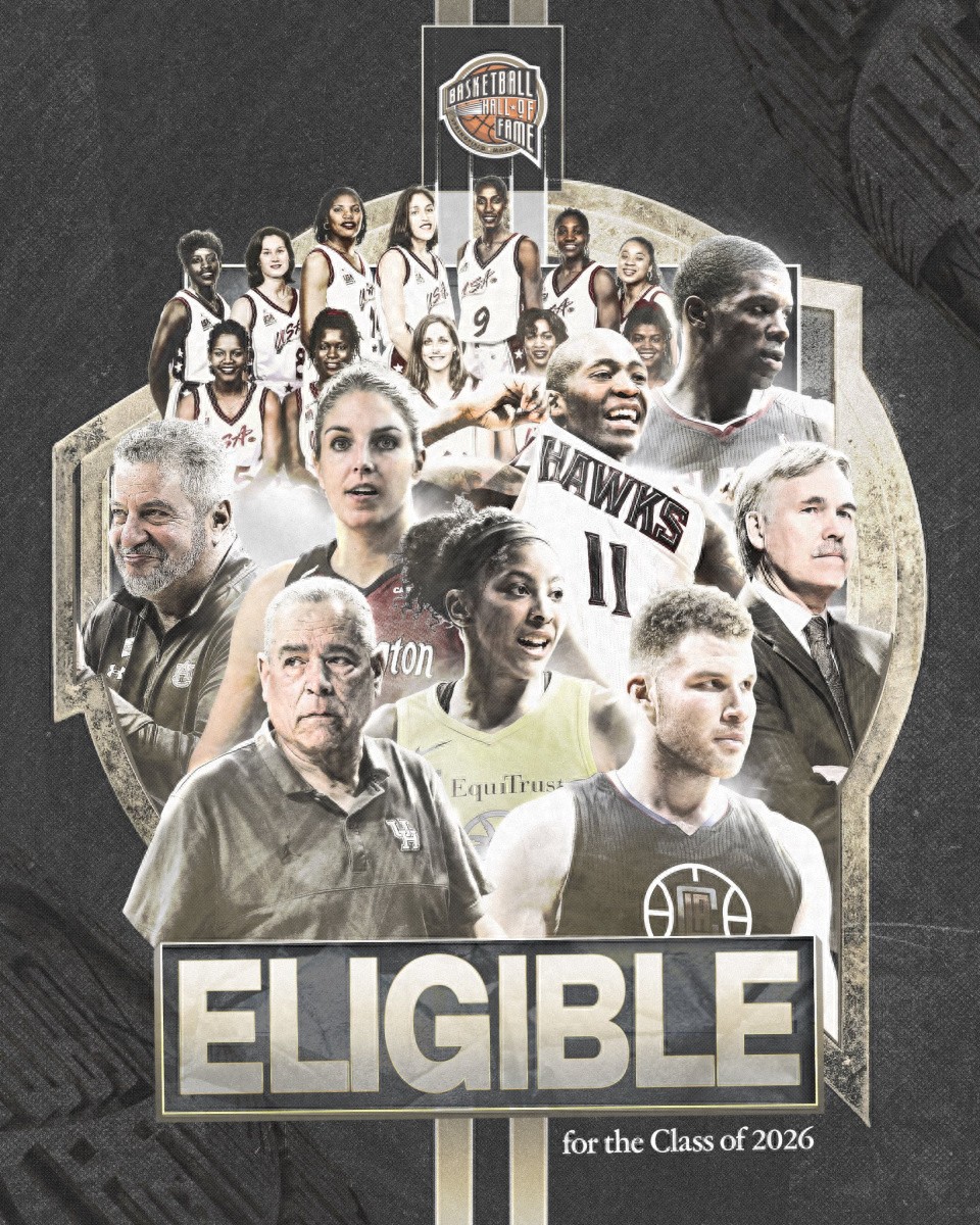 Danh sách ứng viên Hall of Fame năm 2026 đã được công bố chính thức: Griffin cùng 3 ngôi sao lớn lần đầu tiên được chọn, huấn luyện viên Đức cũng có tên