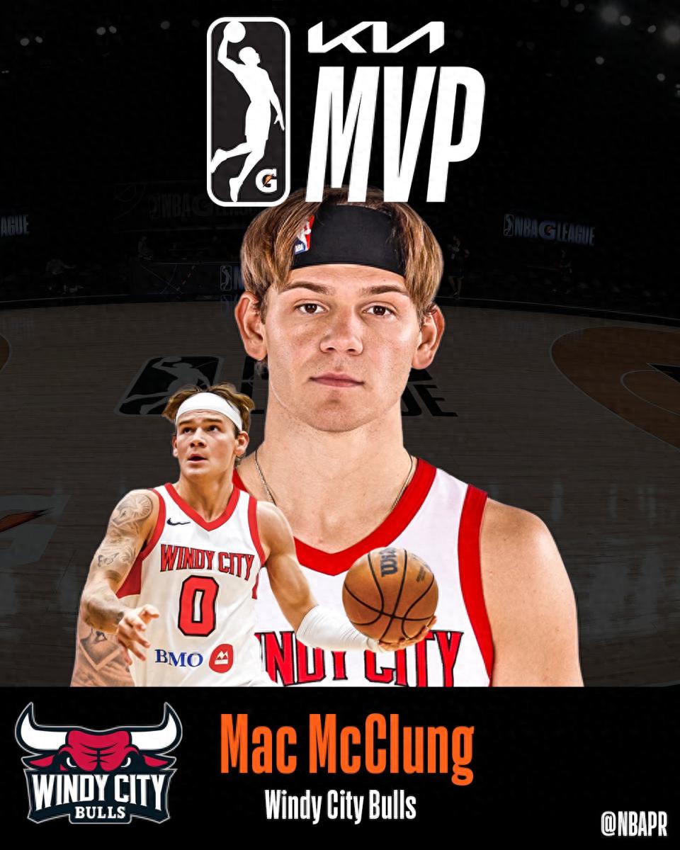 Ba lần vô địch cuộc thi ném rổ giành danh hiệu mới! Mac McClung lại được bầu chọn là MVP của G League, trước đó đã trở thành vua điểm số lịch sử