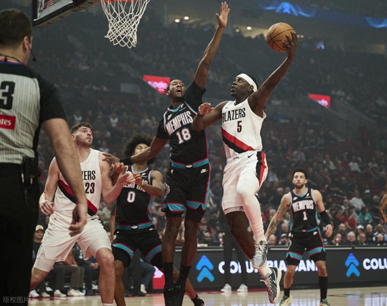 Thời gian rác ra sân! Dương Hàn Thần ghi 2 điểm 1 rebound, Lỗ Vi 13 điểm, Klyngen tiếp tục có double-double, Blazers thắng Grizzlies