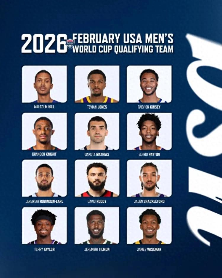 Đã công bố! Tân binh NBA hạng hai gia nhập! Xin chào, đội tuyển bóng rổ nam Mỹ!