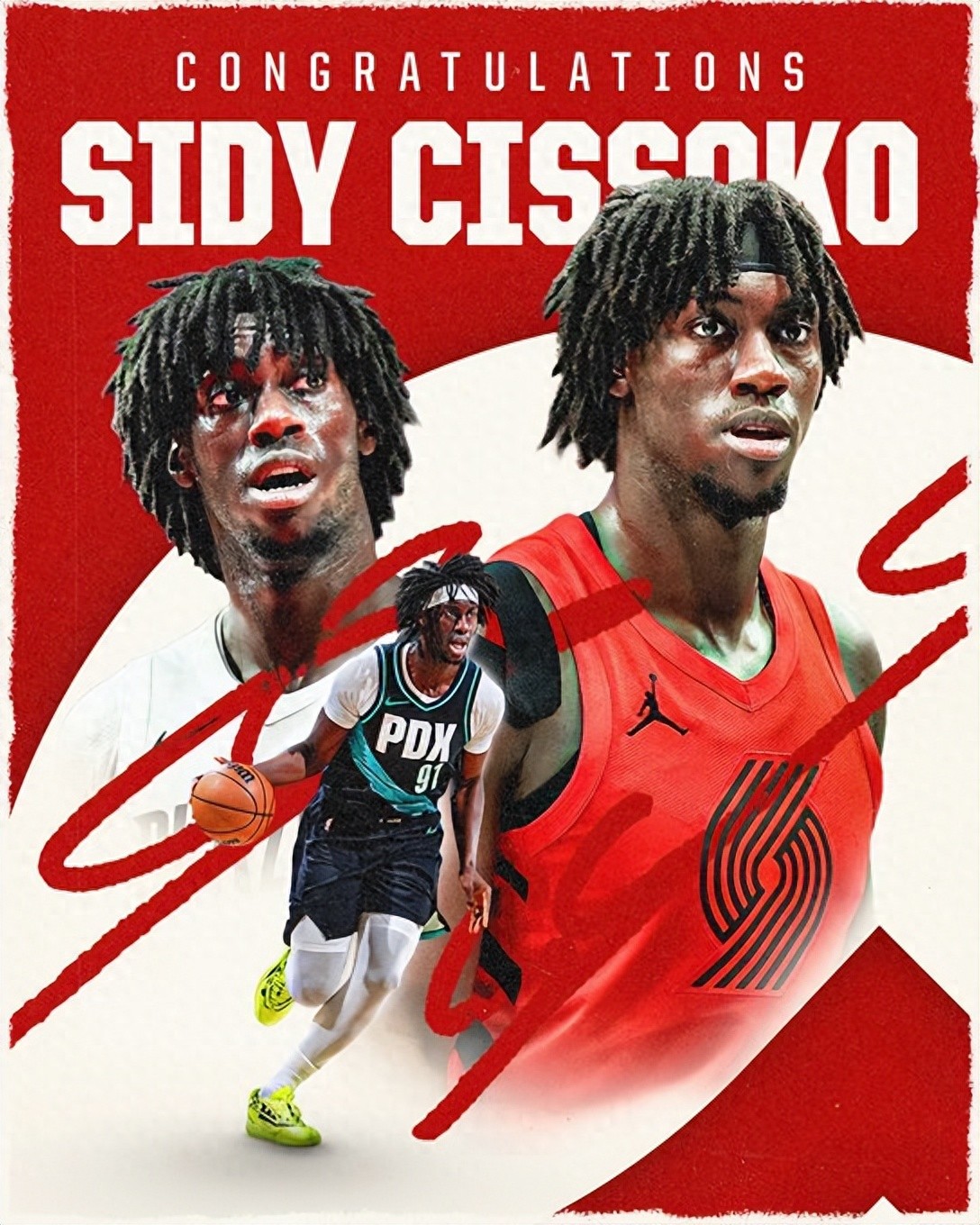 Portland Trail Blazers chính thức thông báo một bản hợp đồng ký mới và một sự cắt giảm! Sissoko được chuyển thành hợp đồng chính thức với thời hạn hai năm, Lüpper nhường chỗ cho anh ấy.