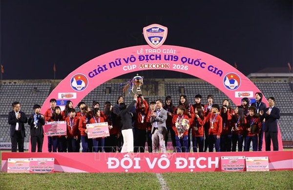 Phong Phú Hà Nam lần thứ 4 liên tiếp vô địch Giải Bóng đá nữ U19 quốc gia