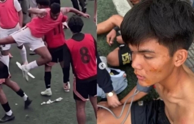 Tài năng trẻ Indonesia tung kung-fu triệt hạ đối thủ, đối diện án phạt cực nặng