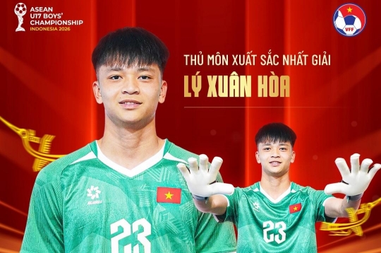 Thêm 1 cầu thủ U17 Việt Nam được vinh danh hay nhất Đông Nam Á