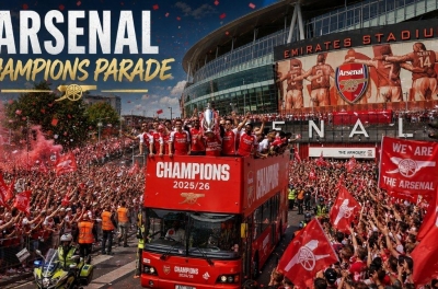 Arsenal diễu hành cúp: Biển người nhuộm đỏ Bắc London!