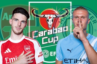 Siêu máy tính dự đoán bất ngờ trận Arsenal vs Man City ở chung kết Carabao