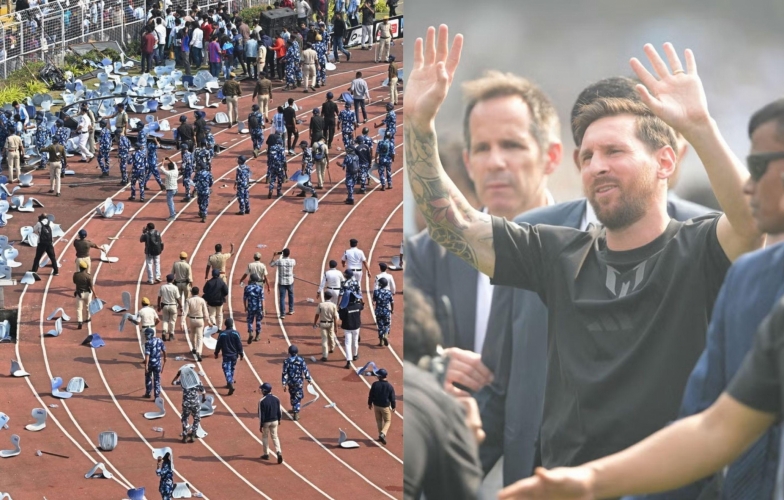 Messi gây hỗn loạn tại Ấn Độ, hàng ngàn vật thể lạ ném xuống sân