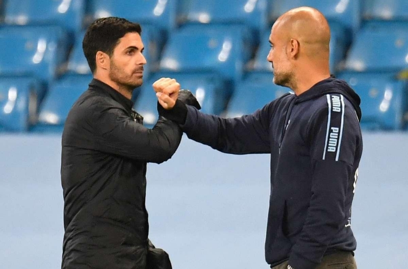 Arteta và Pep Guardiola cạnh tranh danh hiệu cao quý tại Ngoại Hạng Anh