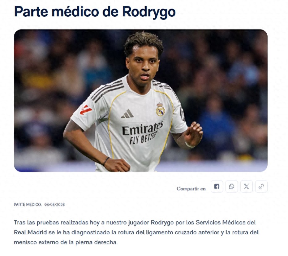 Tin vui cho Man City ở Champions League: "Khắc tinh" Rodrygo chấn thương nặng, hết mùa giải và vắng mặt tại World Cup