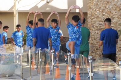 U17 Việt Nam thả lỏng tinh thần trước trận ra quân giải châu Á