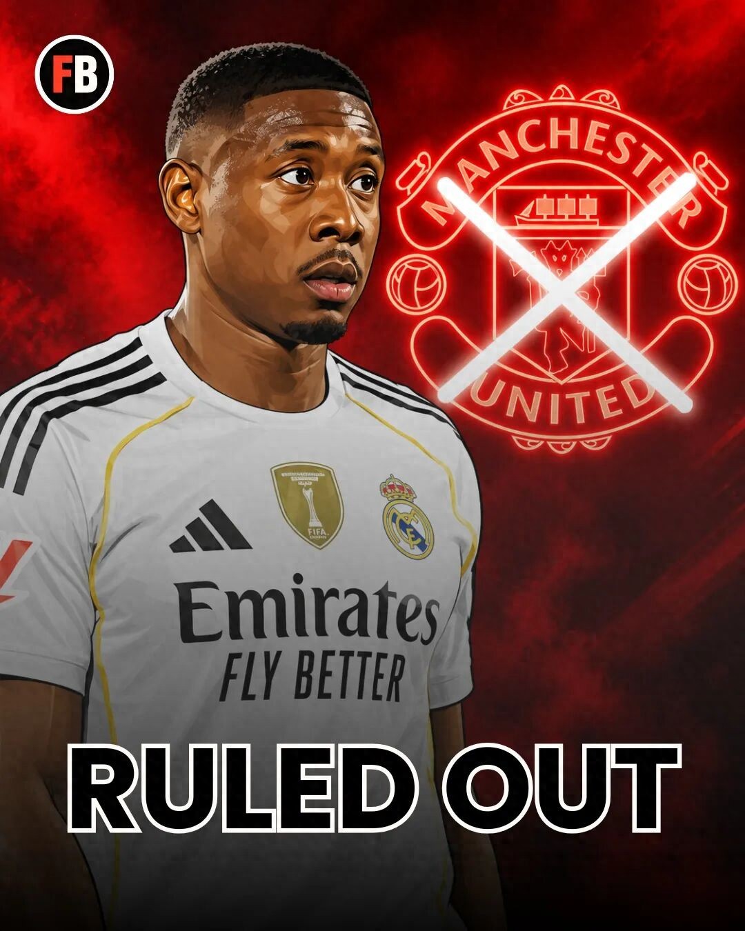 Alaba miễn phí, Manchester United còn chẳng thèm, Sir Ratcliffe chê ba điểm yếu! Quỷ đỏ trở thành công cụ tăng lương cho Hall.