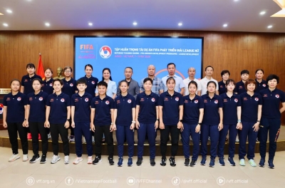 Bế mạc khóa tập huấn trọng tài Dự án FIFA phát triển bóng đá nữ