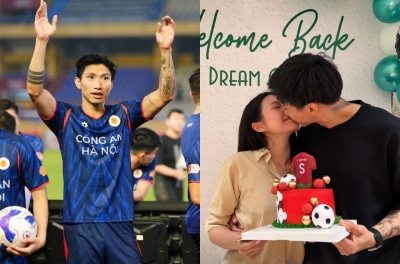 Văn Hậu nhận 'thưởng lớn' từ vợ Hải My sau màn tái xuất ĐT Việt Nam