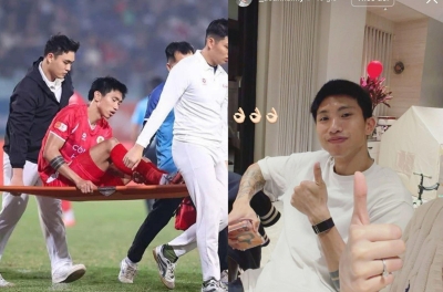 Vợ Hải My cập nhật tình hình mới nhất của Đoàn Văn Hậu sau chấn thương