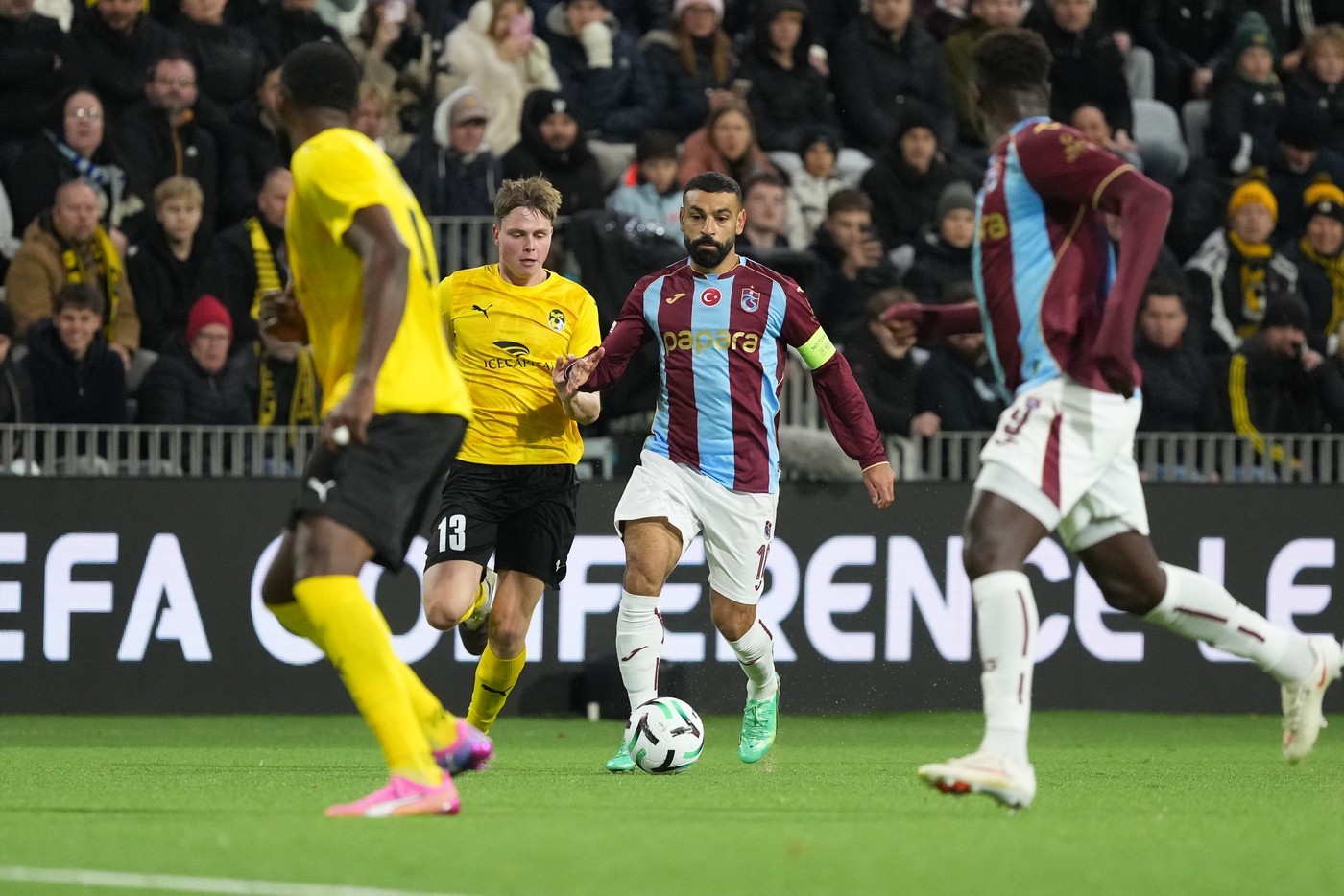 KuPS đã chiến đấu kiên cường nhưng Trabzonspor với sự tỏa sáng của Salah lại quá mạnh tại Conference League
