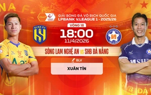 Link xem trực tiếp bóng đá Sông Lam Nghệ An vs SHB Đà Nẵng 18h00 hôm nay, V-League vòng 18
