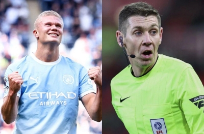 Trọng tài VAR trả giá đắt sau bàn thắng Haaland khiến MU thua derby