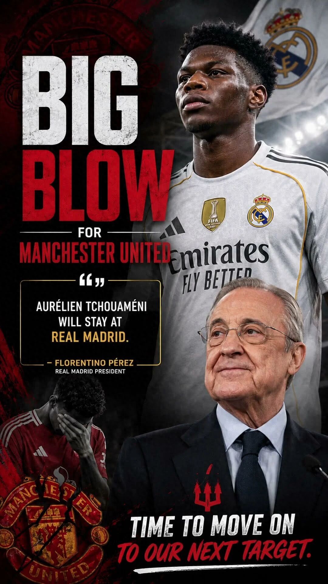 Manchester United vẫn mơ về việc chiêu mộ Tchouaméni? Real Madrid đã có câu trả lời rõ ràng! Mục tiêu chuyển nhượng hàng đầu của Carrick vẫn chưa chốt hạ.