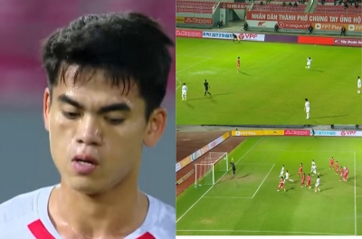 Trở về từ U23 châu Á, Khuất Văn Khang lỡ hẹn với siêu phẩm