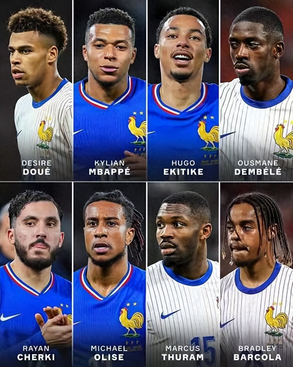 Đội hình tấn công xa xỉ nhất! Tam giác tấn công chủ lực Pháp trị giá 4,4 tỷ euro, ba bộ tổ hợp hàng công, 90 triệu euro chỉ đủ dự bị