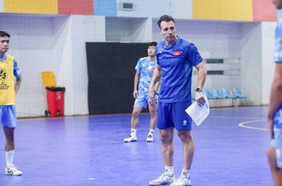 HLV tuyển futsal Việt Nam thận trọng trước trận gặp Lebanon