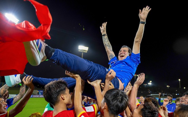 Xúc động khoảnh khắc U17 Việt Nam ăn mừng suất dự World Cup