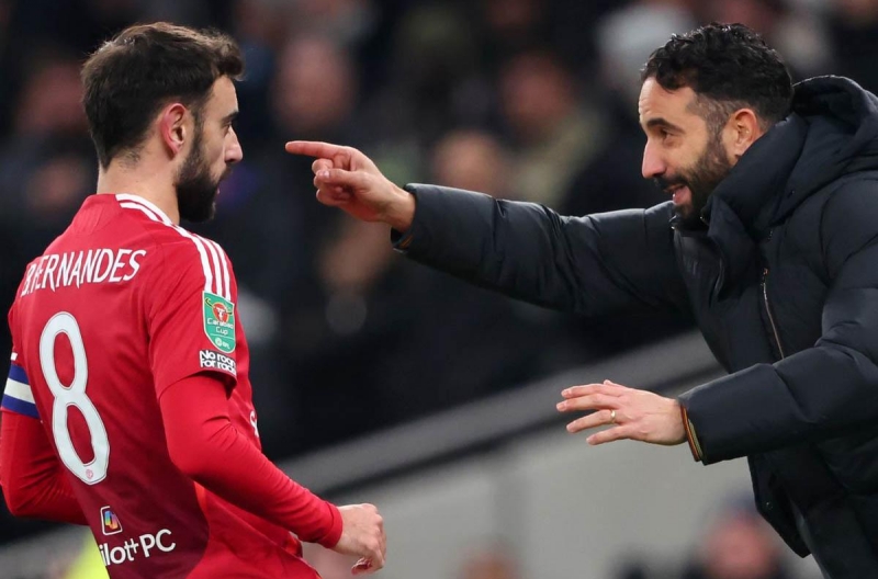 Amorim tin MU có thể thắng khi thiếu Bruno Fernandes