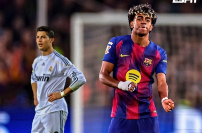 Barca quật ngã Real, Ronaldo bất ngờ bị Yamal 'vượt mặt'