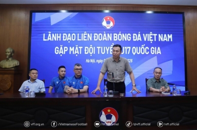 Chủ tịch VFF tiếp lửa U17 Việt Nam trước thềm U17 Đông Nam Á 2026