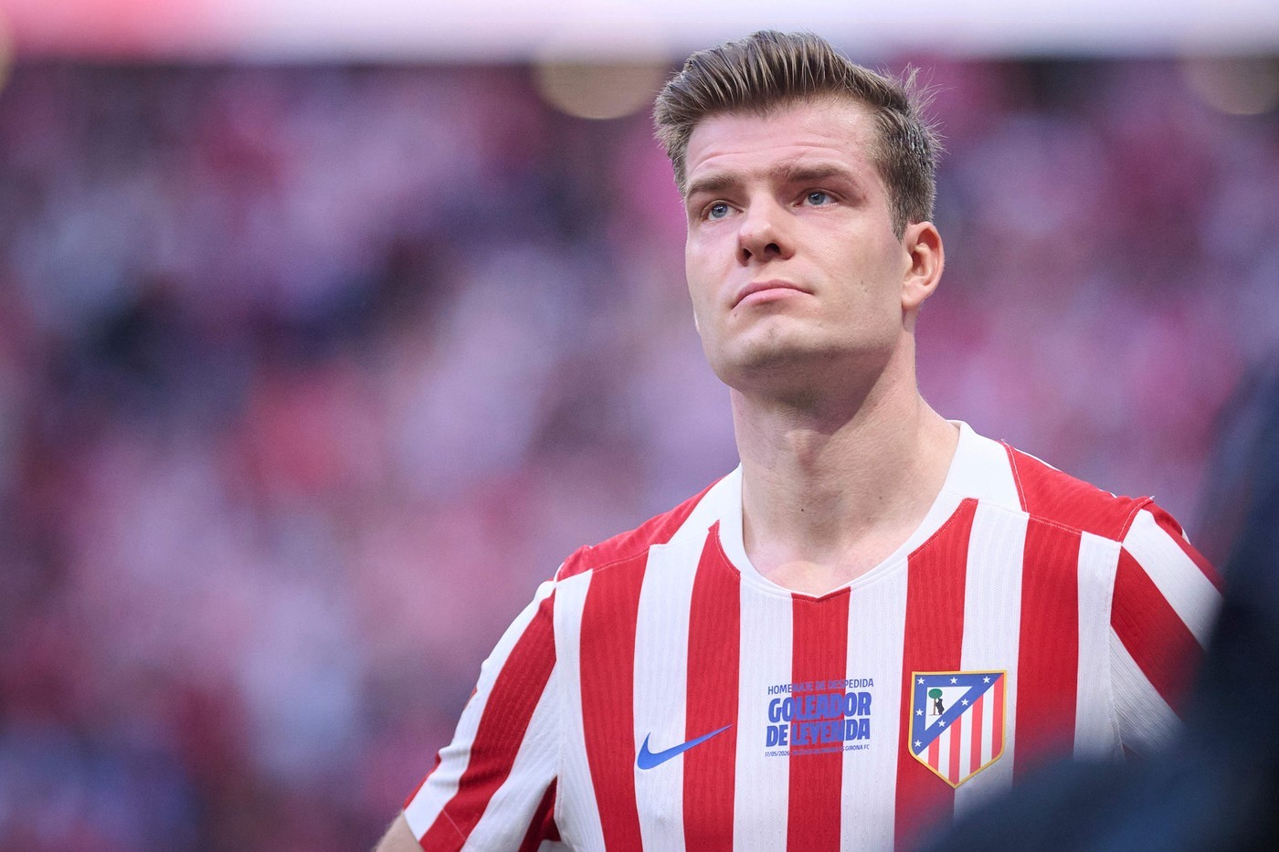 Tiền đạo người Na Uy Sorloth của Atletico Madrid sẵn sàng trở lại trước trận đấu với United.