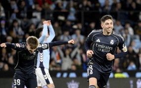 Thắng nghẹt thở phút bù giờ, Real Madrid lại gây áp lực với Barcelona trong cuộc đua vô địch La Liga