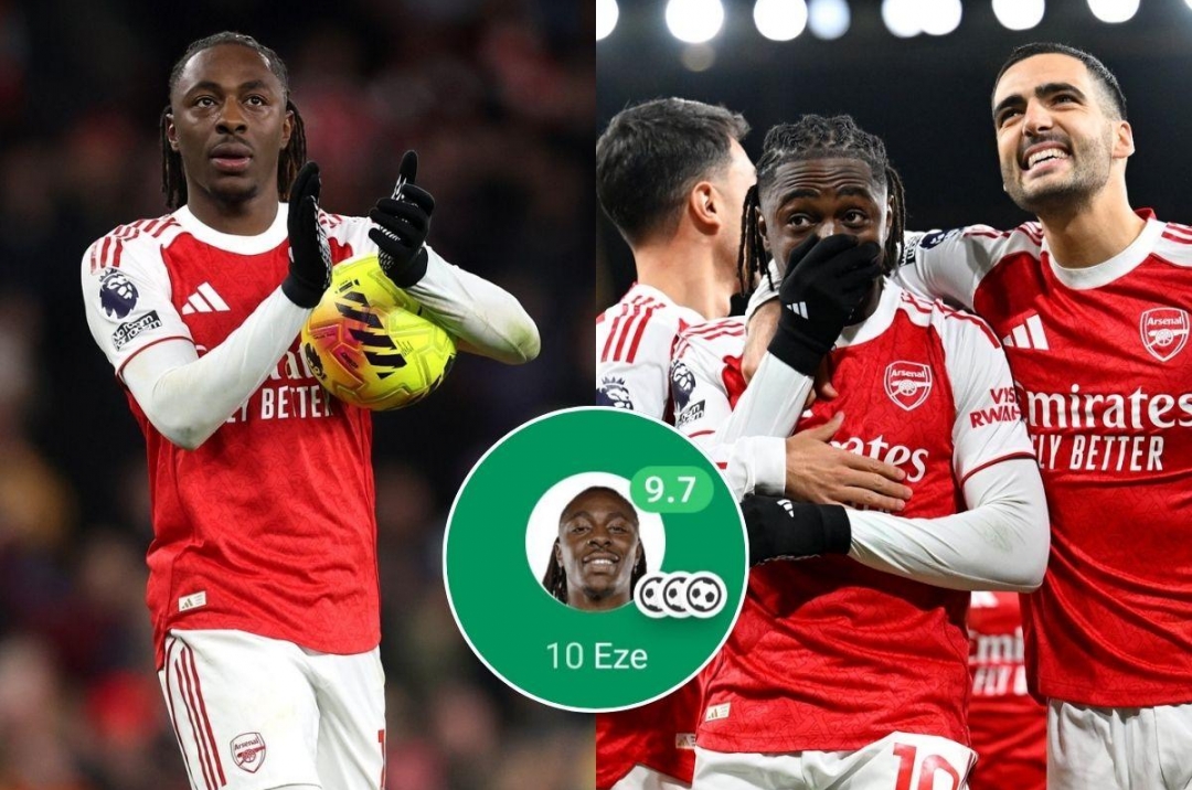 Lập hat-trick derby, Eze nói thẳng về khả năng sang Tottenham