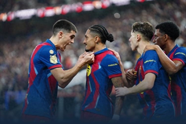 Chức vô địch đầu tiên năm 2026 + trả thù! Barca thắng Real Madrid 3-2 bảo vệ Siêu cúp Tây Ban Nha, Rafinha lập cú đúp, De Jong bị thẻ đỏ trực tiếp