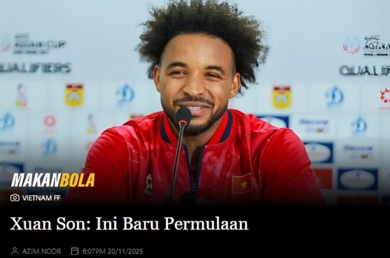 Xuân Son bất ngờ gây sốt trên mặt báo thể thao Malaysia