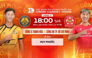 Link xem trực tiếp bóng đá Đông Á Thanh Hóa vs Công an TP.HCM 18h00 hôm nay, V-League vòng 17