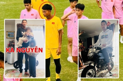 'Khủng long' 2k7 cao gần 2m lên tuyển Việt Nam khiến dư luận phát sốt
