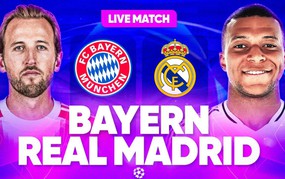 Link xem trực tiếp bóng đá Bayern Munich vs Real Madrid 02h00 hôm nay, tứ kết lượt về Champions League
