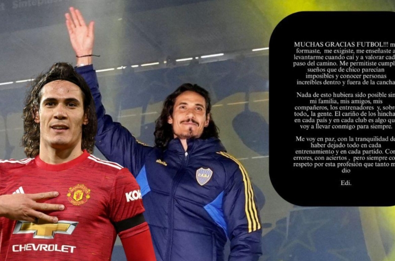 CHÍNH THỨC: Huyền thoại Edinson Cavani tuyên bố giải nghệ