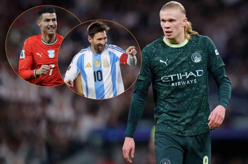Haaland ngưỡng mộ điểm gì của Ronaldo và Messi?