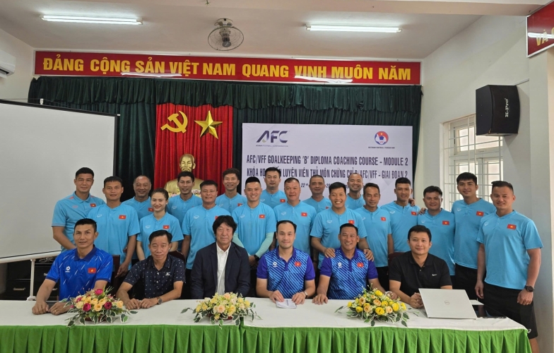 Bế mạc Khóa học Huấn luyện viên Thủ môn chứng chỉ B năm 2025