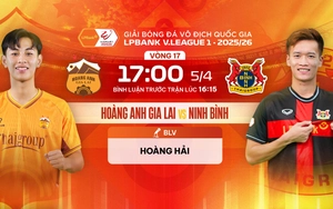 Link xem trực tiếp bóng đá HAGL vs Ninh Bình 17h00 hôm nay, V-League vòng 17