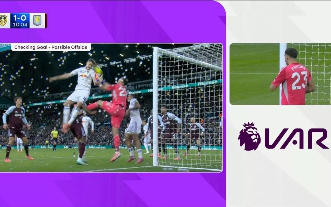 Ngoại hạng Anh giải thích bàn thắng tranh cãi trận Leeds và Aston Villa