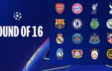 Lịch thi đấu vòng 1/8 Champions League 2025/26 mới nhất