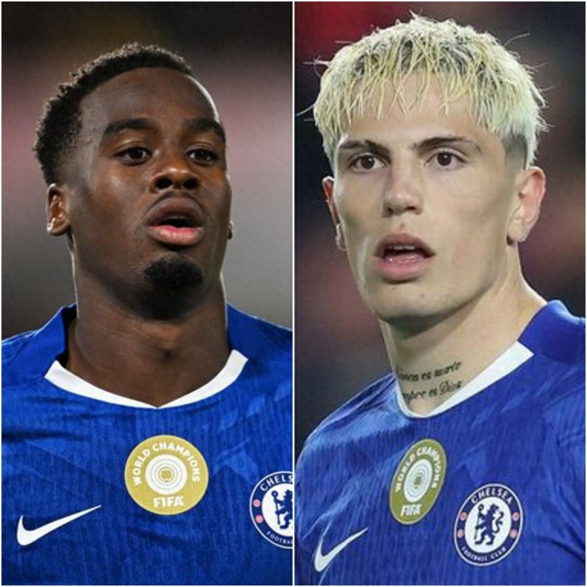 Anh em cùng cảnh ngộ! Chelsea mùa hè này chi hơn 100 triệu euro để mua 2 cầu thủ chạy cánh trái: Ganacho và Gittins chỉ ghi được 1 bàn ở Premier League.