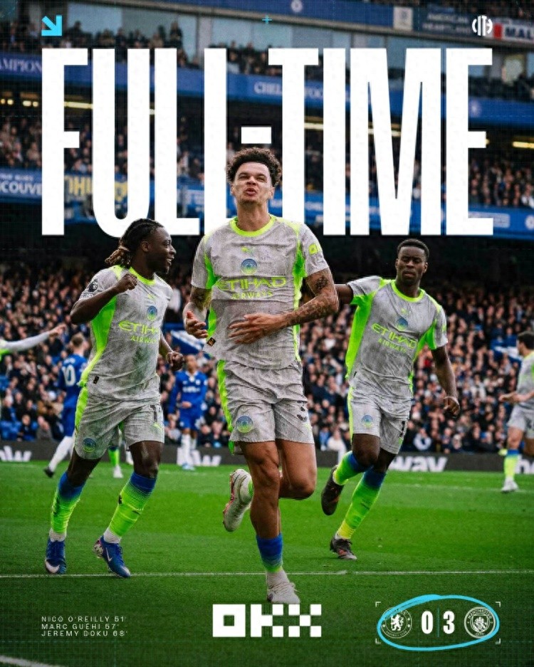 Manchester City tấn công dữ dội trên cả ba mặt trận với 9-0, đánh bại Arsenal, Liverpool và Chelsea, nhằm mục tiêu giành cúp ba trong nước.